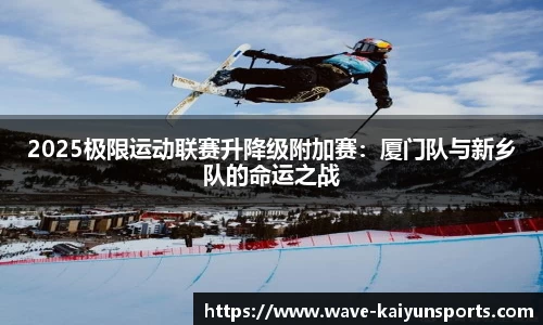 2025极限运动联赛升降级附加赛:厦门队与新乡队的命运之战