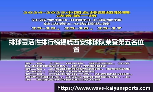 排球灵活性排行榜揭晓西安排球队荣登第五名位置